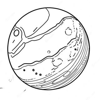 Pluto kääpiöplaneetta värityssivu