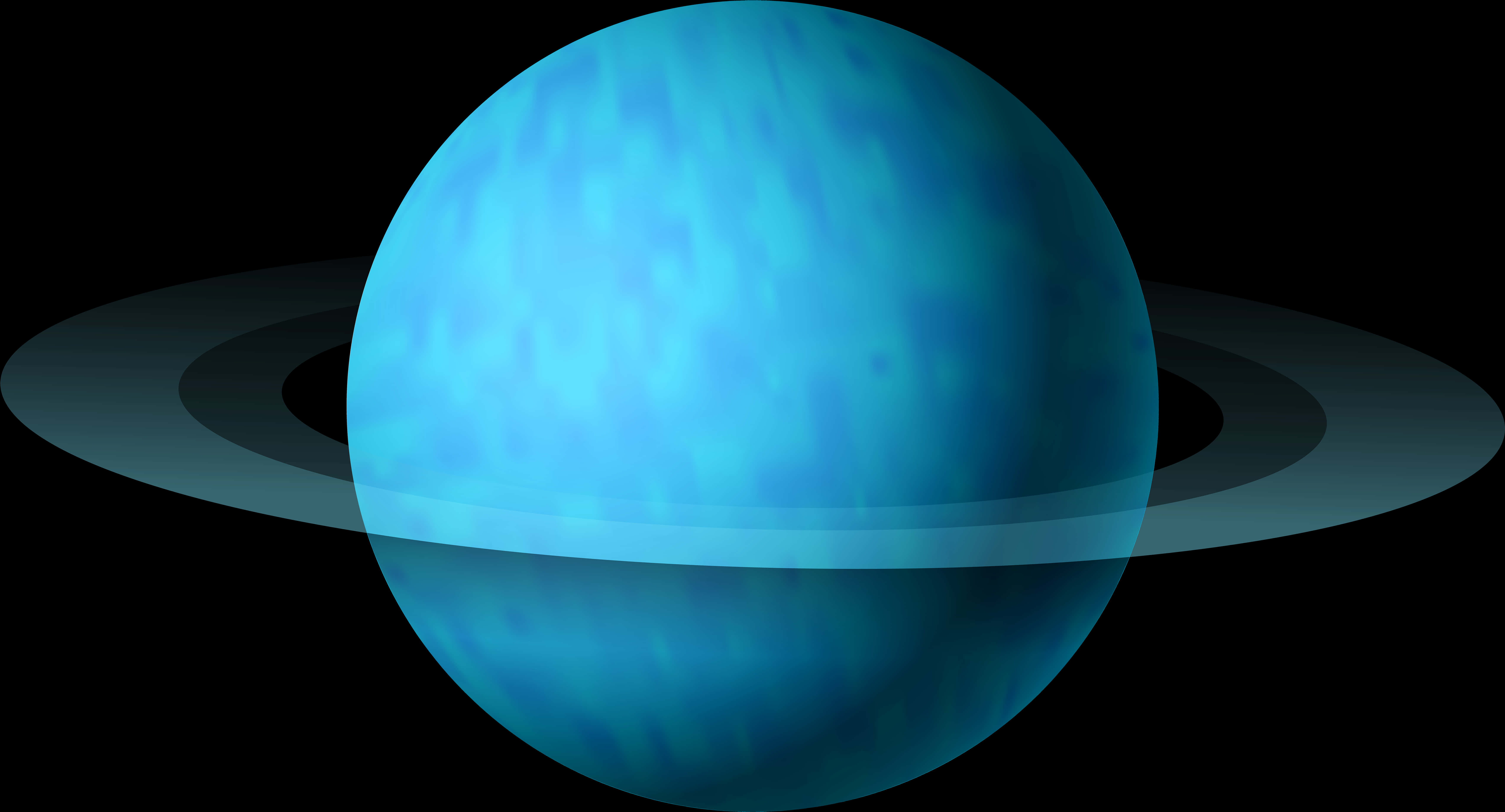 A glowing blue planet with rings in deep space — Galaxia PNG Fondos de pantalla