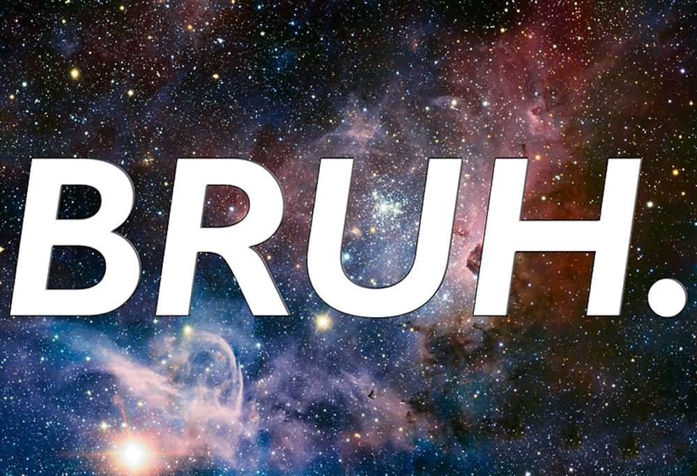 Estreladoescuro Espaço Bruh Reação. Papel de Parede