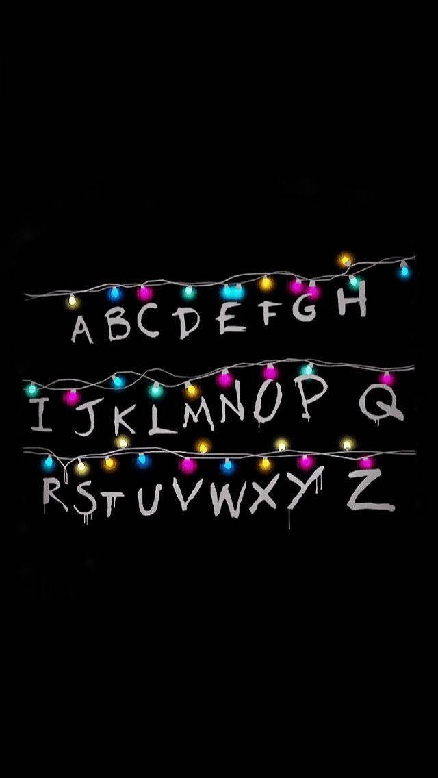 Julelys Stranger Things Telefon