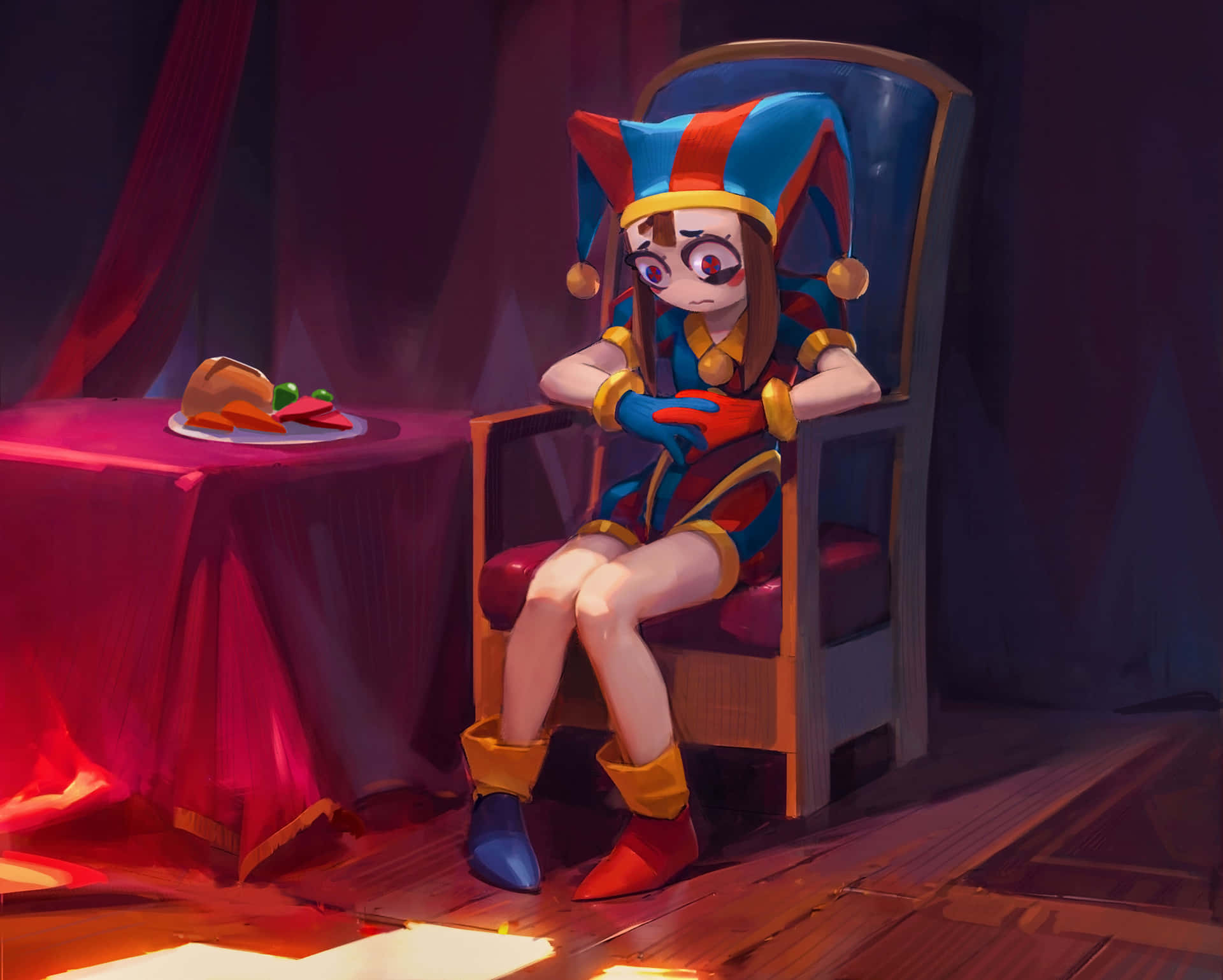 Kontemplativ Jester I Tronsalen Bakgrunnsbildet