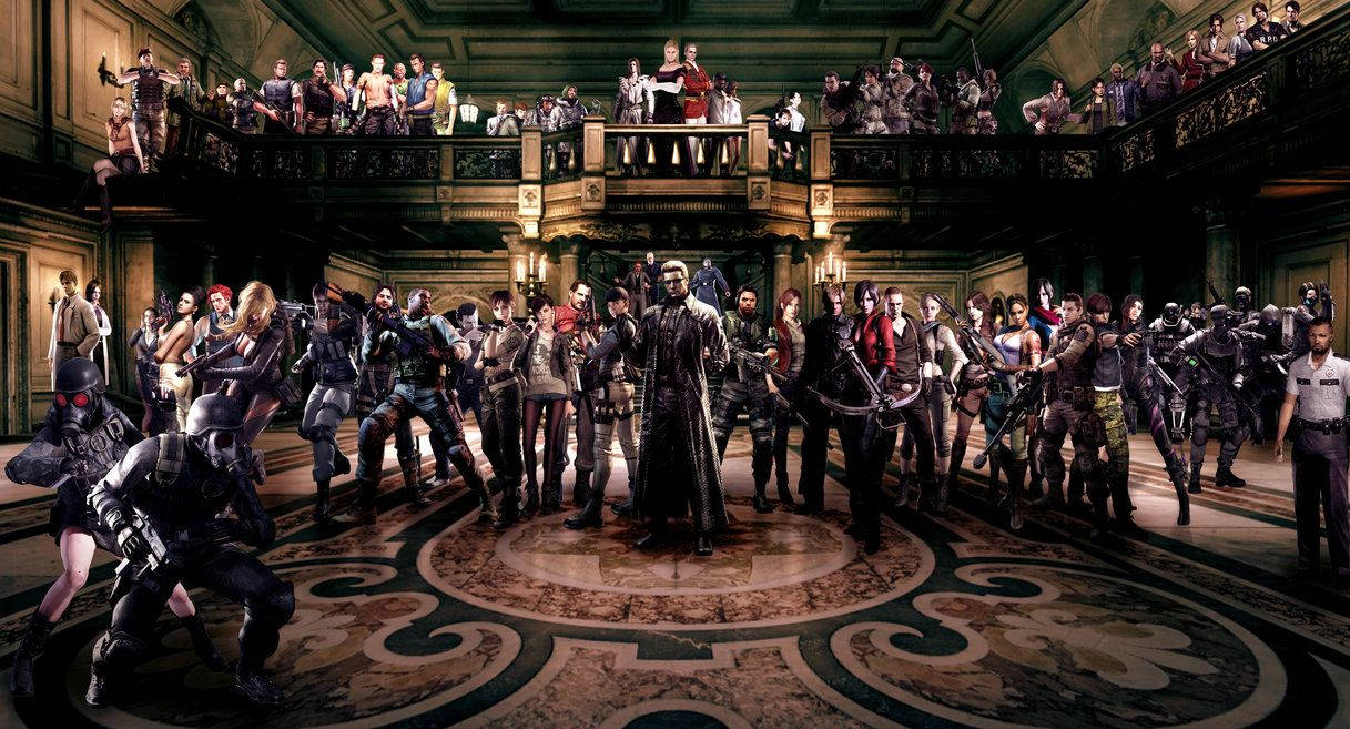 Coole fanart van personages Resident Evil wallpaper