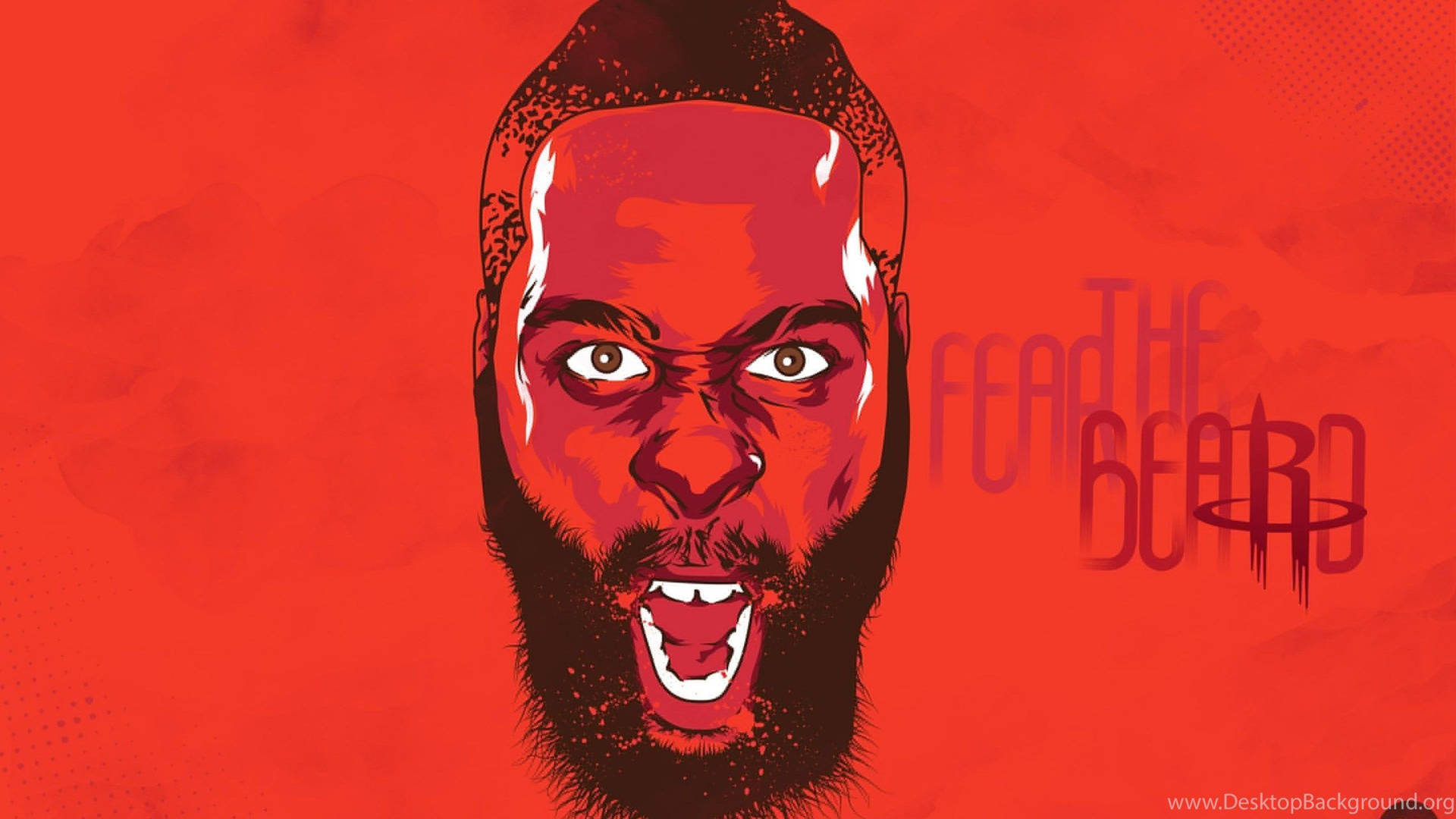 Geweldig fan art wallpaper van NBA-ster James Harden.