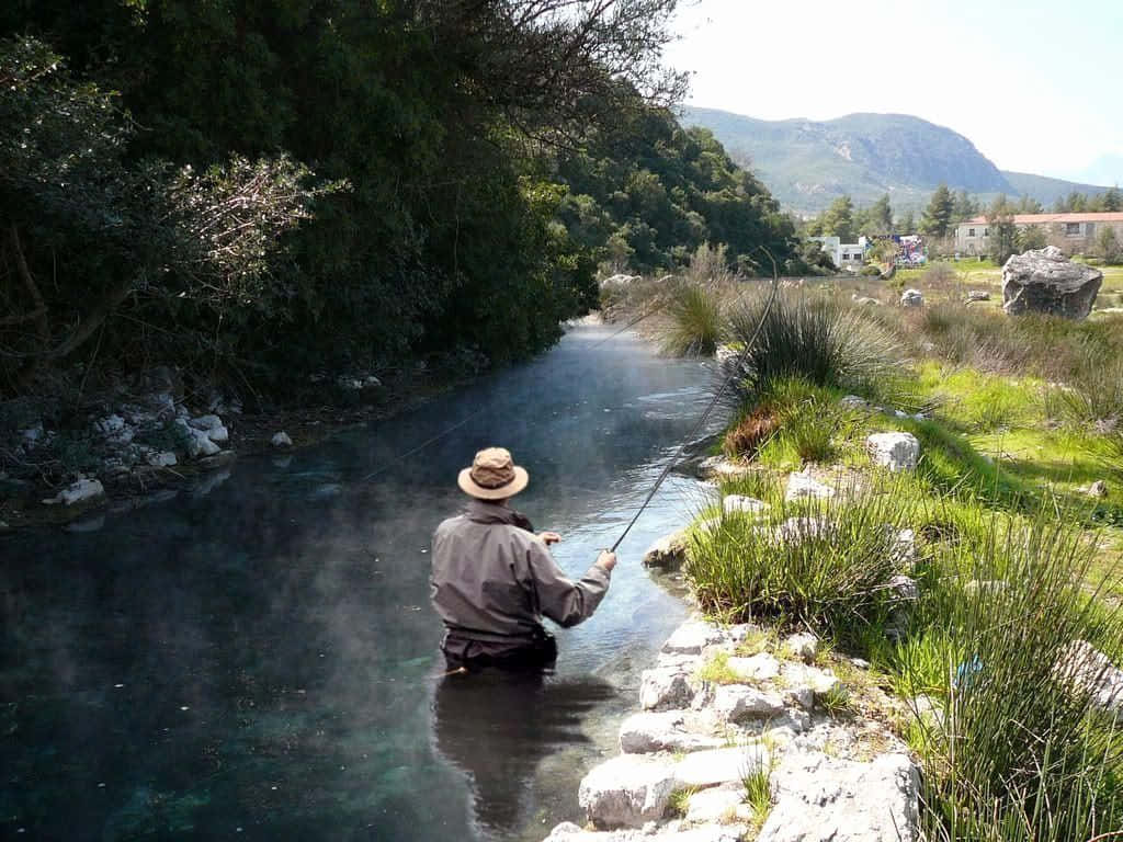 Pesca a Mosca — Immagini di paesaggi naturali Sfondi