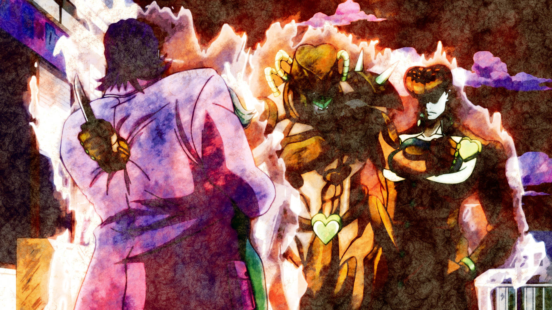 Josuke Fantastica Scena Di Combattimento
