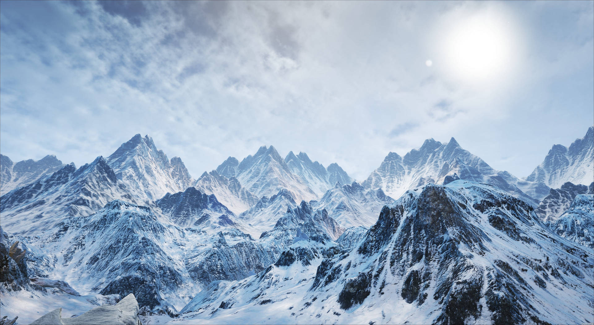 Natur snø fjellrygger wallpaper