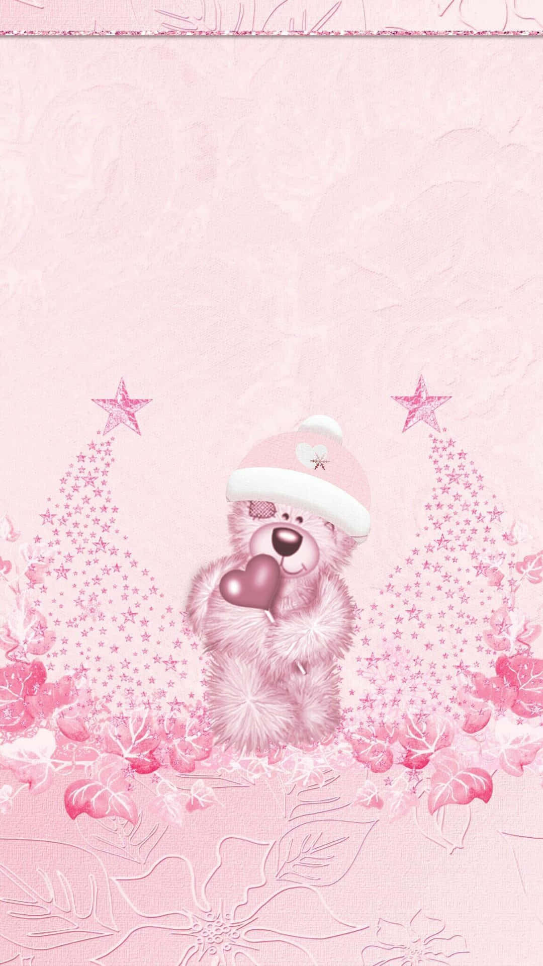 Natale rosa — Telefono di Natale Sfondi