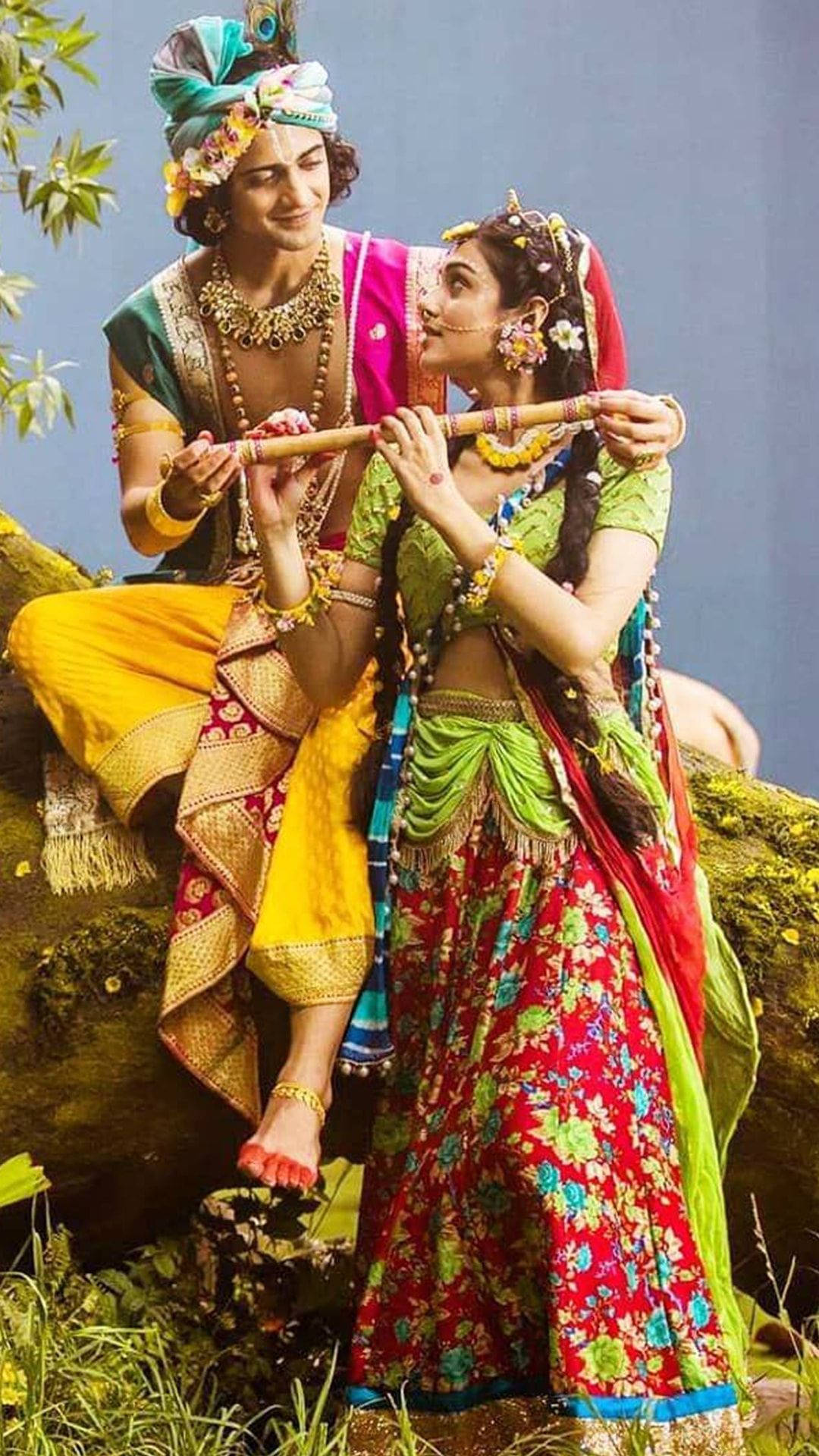 Masso Seriale Di Radha Krishna Sfondo