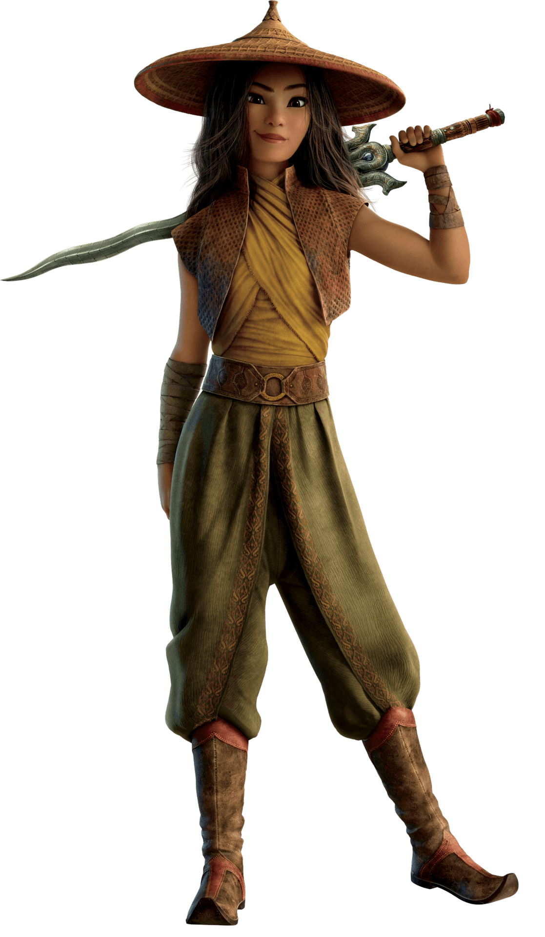 A Girl In A Hat And A Sword