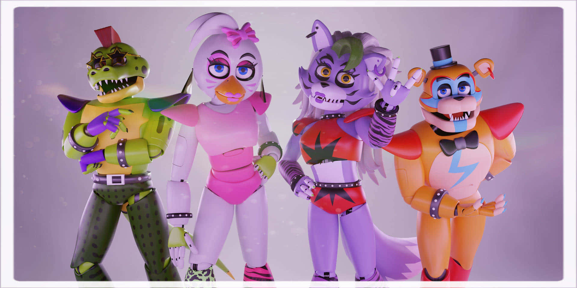 Sfondoroxanne Freddy Chica Broken Security Breach