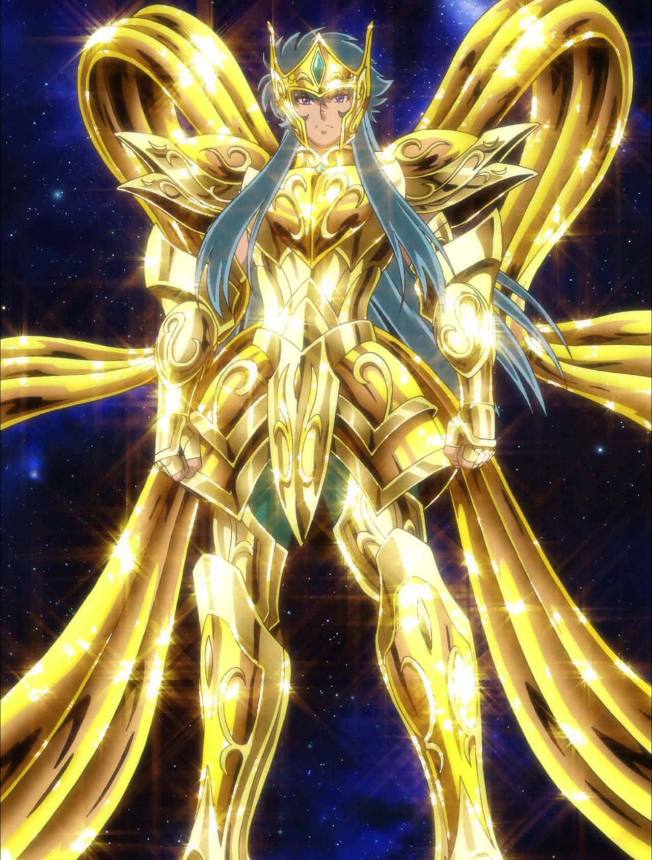 Kultainen Vesimies Camus - Saint Seiya Animaatio. Taustakuva