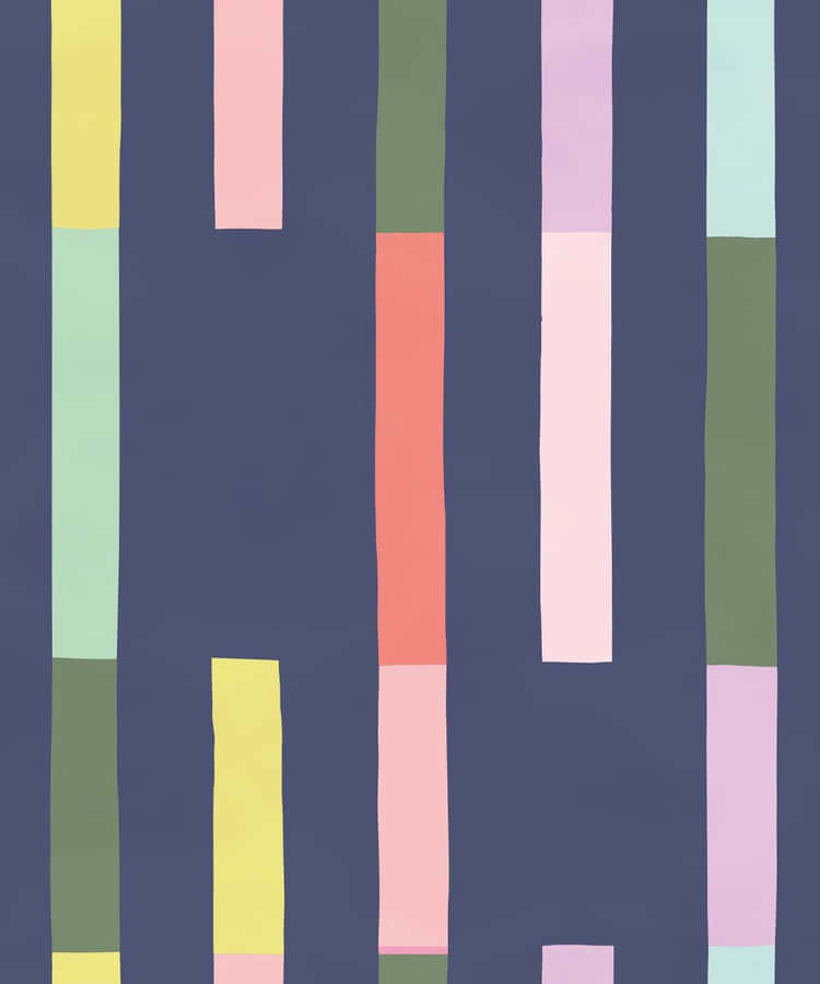 Abstract Colorful Stripes Artwork