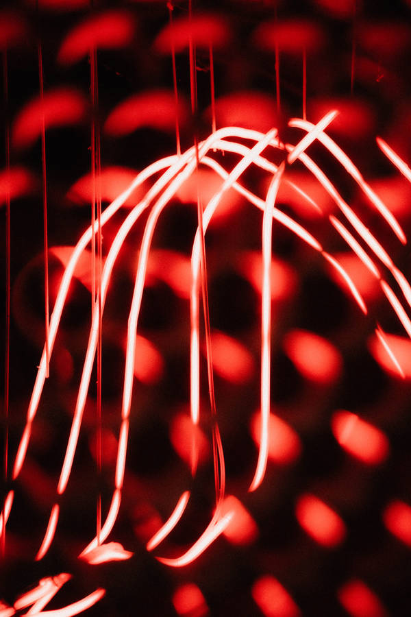Papier peint Lumières Rouges Lumineuses Abstraites
