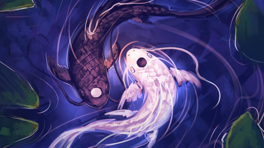 Étonnants poissons Yin Yang d'Avatar Le Dernier Maître de l'Air.