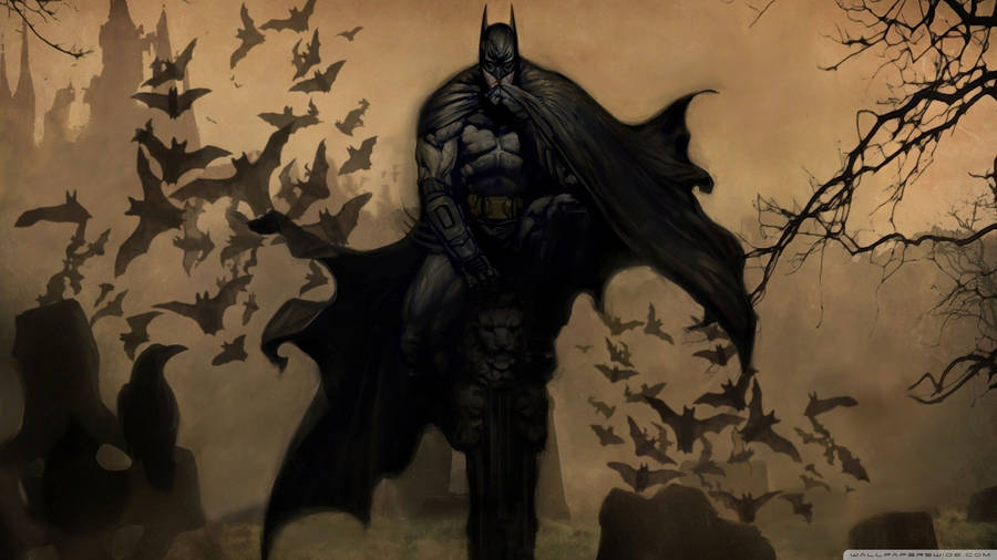 Karmiva Batman metsässä taustakuva