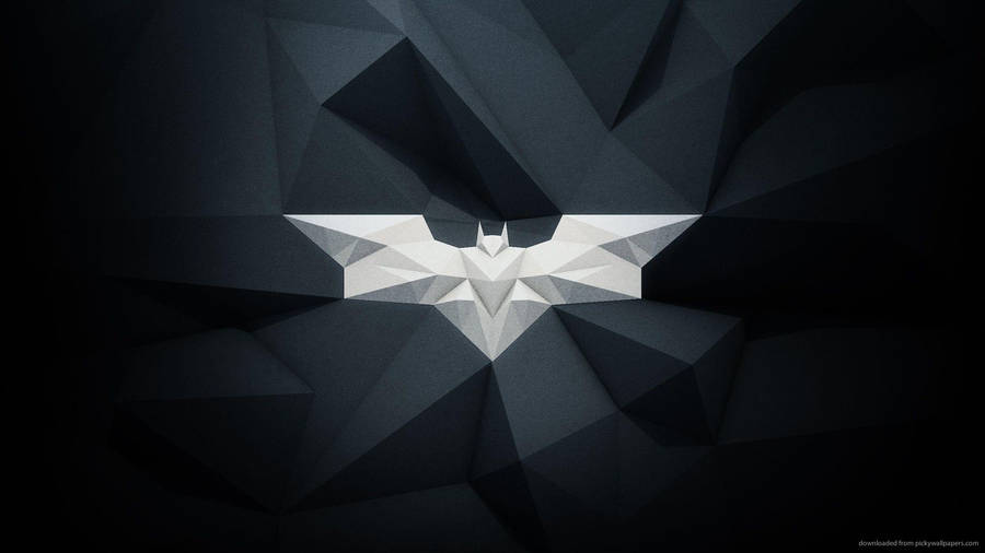 Batman logo polygon kunst wallpaper