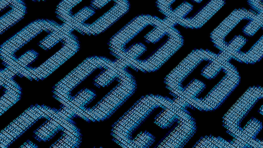 Fond d'écran Rendu de Chaîne Numérique de Blockchain