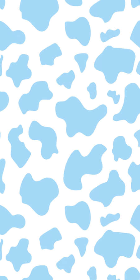 Blue Cow Print Pattern