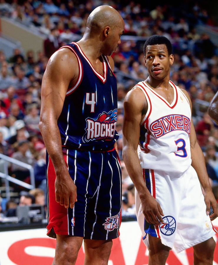 CharlesBarkley, Allen Iverson, Rockets, Sixers, NBA kan vara lämpliga ämnen för dator- eller mobilbakgrundsbilder.