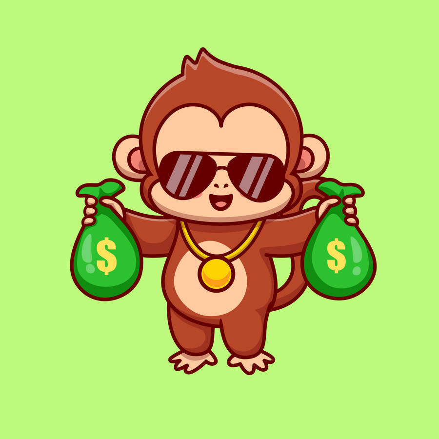 Fond d'écran bébé singe cool