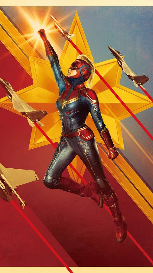  Telefono Capitan Marvel creativo