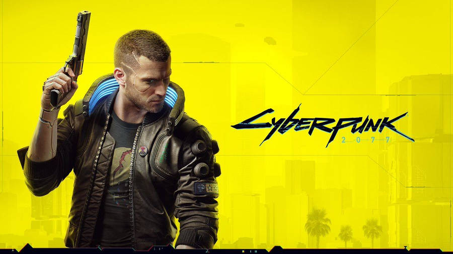 Affiche incroyable et décente de V masculin dans le jeu vidéo Cyberpunk 2077