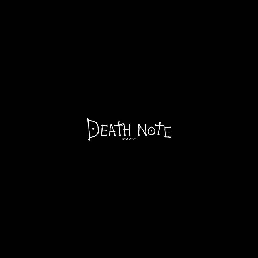 Death Note tittel font minimalisme bakgrunn cover.