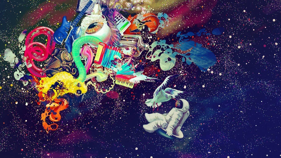 Dope trippy achtergrond wallpaper