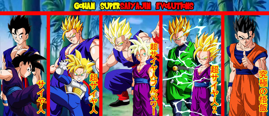 Évolutions Saiyan de Son Gohan