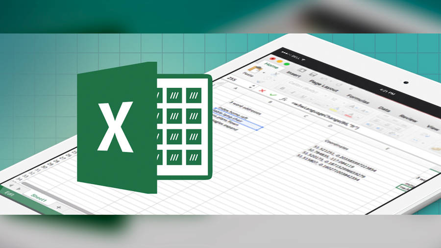 Aplicaçãode Planilha do Excel em Tablet
