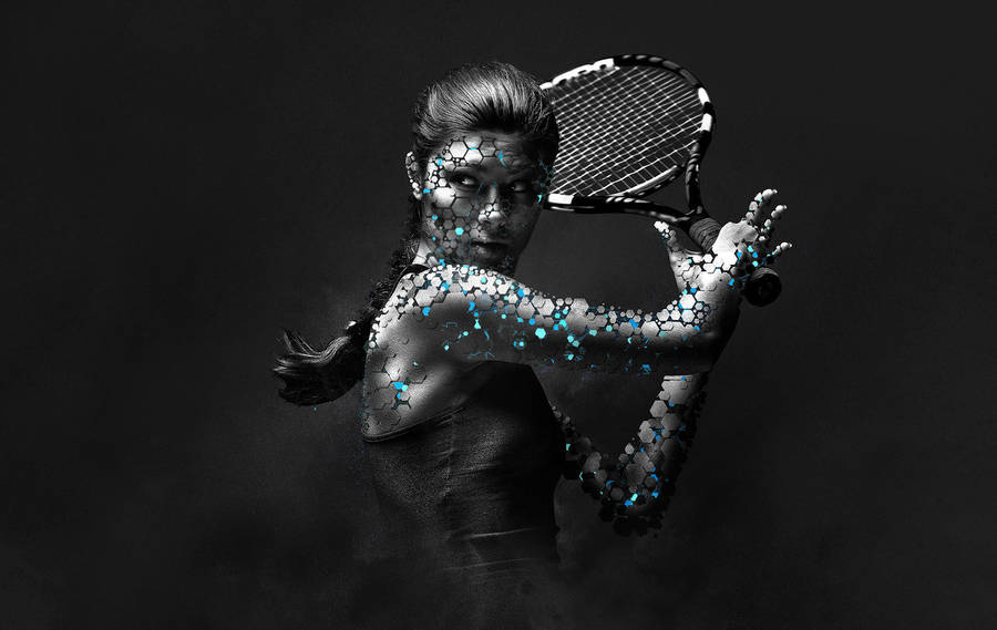 Kvindelig tennisspiller