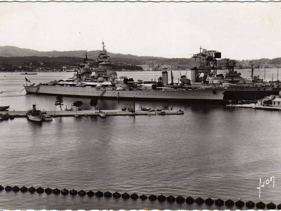 Military French battleship Richelieu Warships French Navy Battleship Warship HD Wallpaper | Background Image