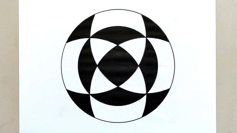 Geometriske billeder i lyse farver