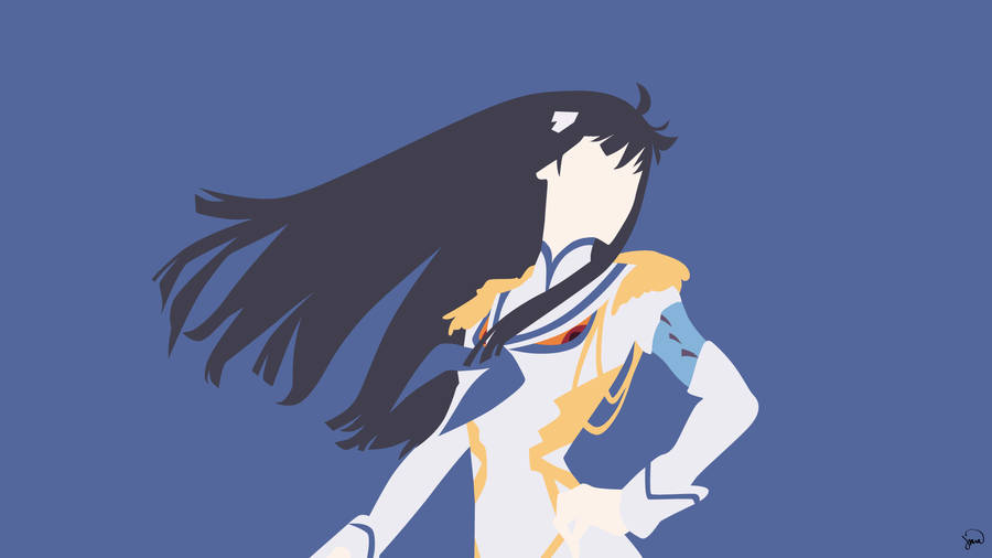 Kill La Kill minimalistinen Satsuki taustakuva