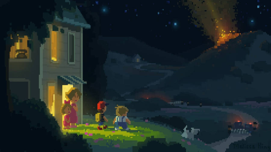 Earthbound komet landet i fjell Bakgrunn