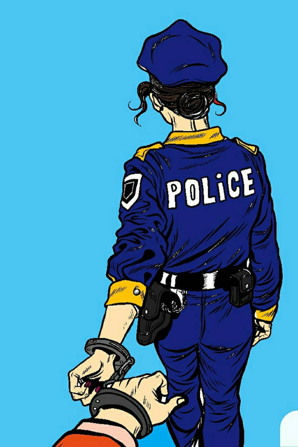 Ästhetischgemalter Polizist