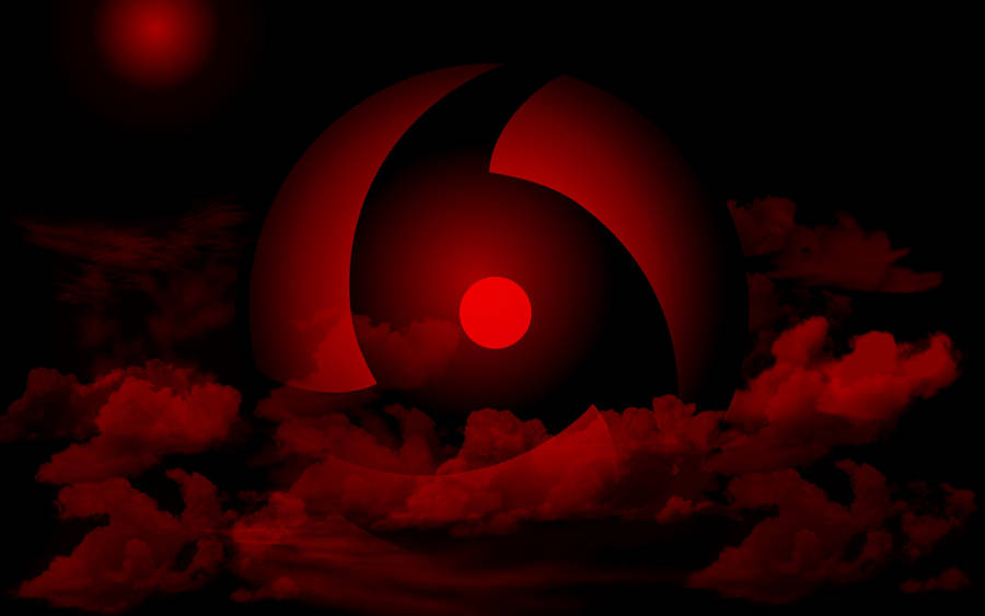 Rød Tsukuyomi's Sharingan bakgrunn