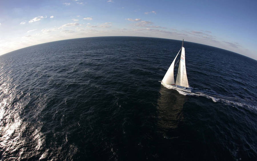 Zeilen zeilboot fisheye