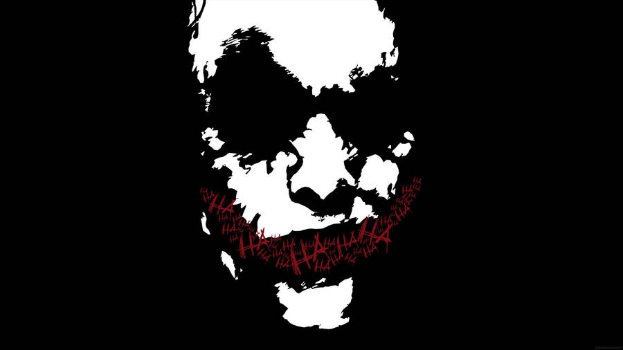 Joker Minimalistisk Kunst Bakgrunn