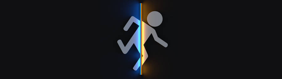 3840x1080 3840x1080My take on the popular Portal Wallpaper image