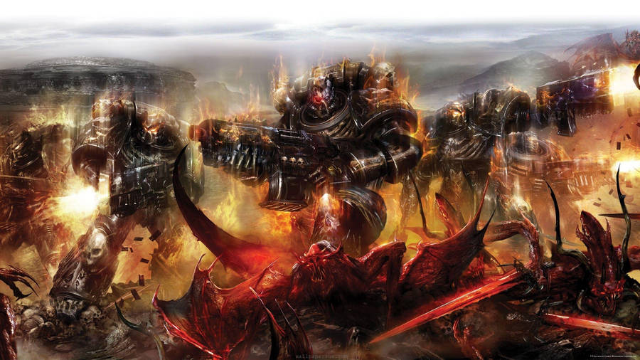 Warhammer Trois Guerriers wallpaper