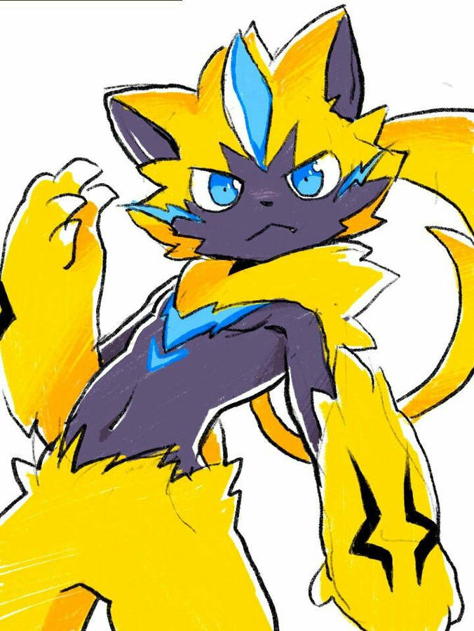 Tegn Zeraora Drage Made Animationer