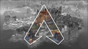 Sort og hvid Apex Legends logo-kort Wallpaper