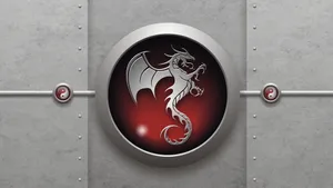 Hd Drage Metall Emblem Wallpaper
