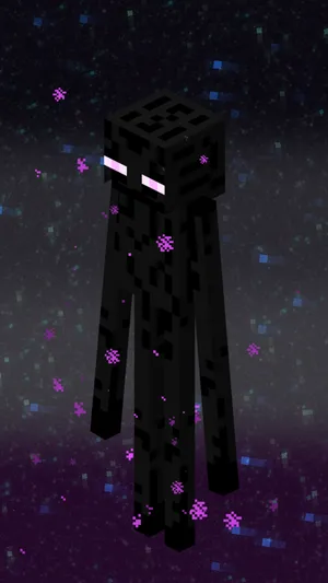 Papelde Parede Do Minecraft Para Celular - Enderman Roxo Escuro. Wallpaper