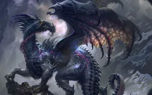 Ilmaestoso Drago Viola Wallpaper