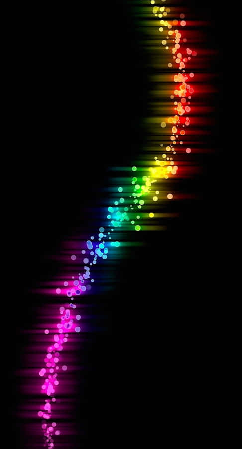 Lebendige Neonregenbogenlichter