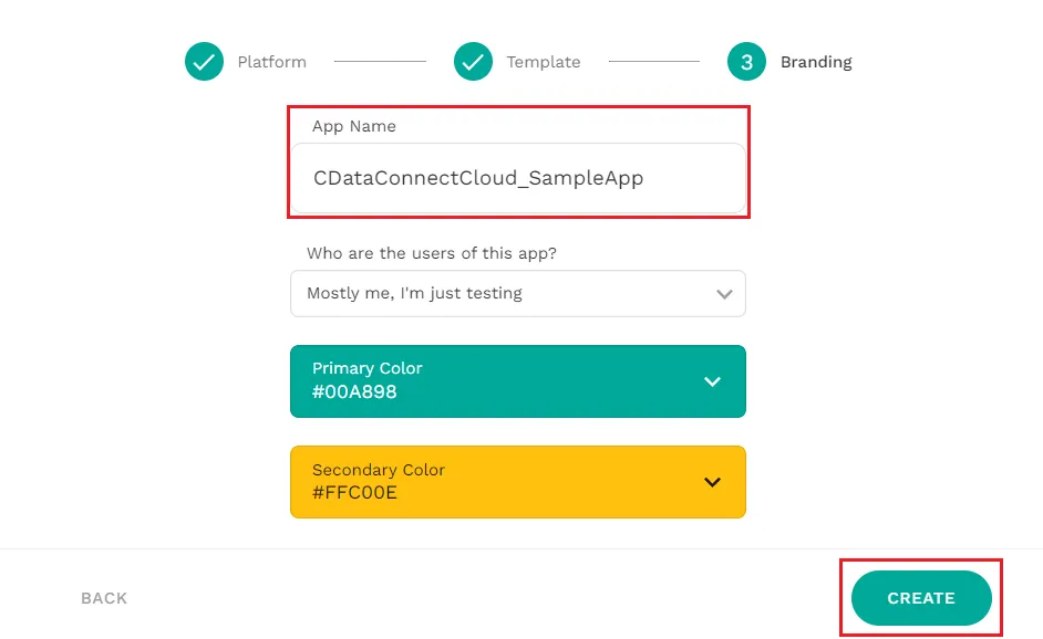 Add a name and color scheme to the app.