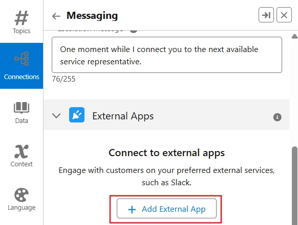 Connect to External App