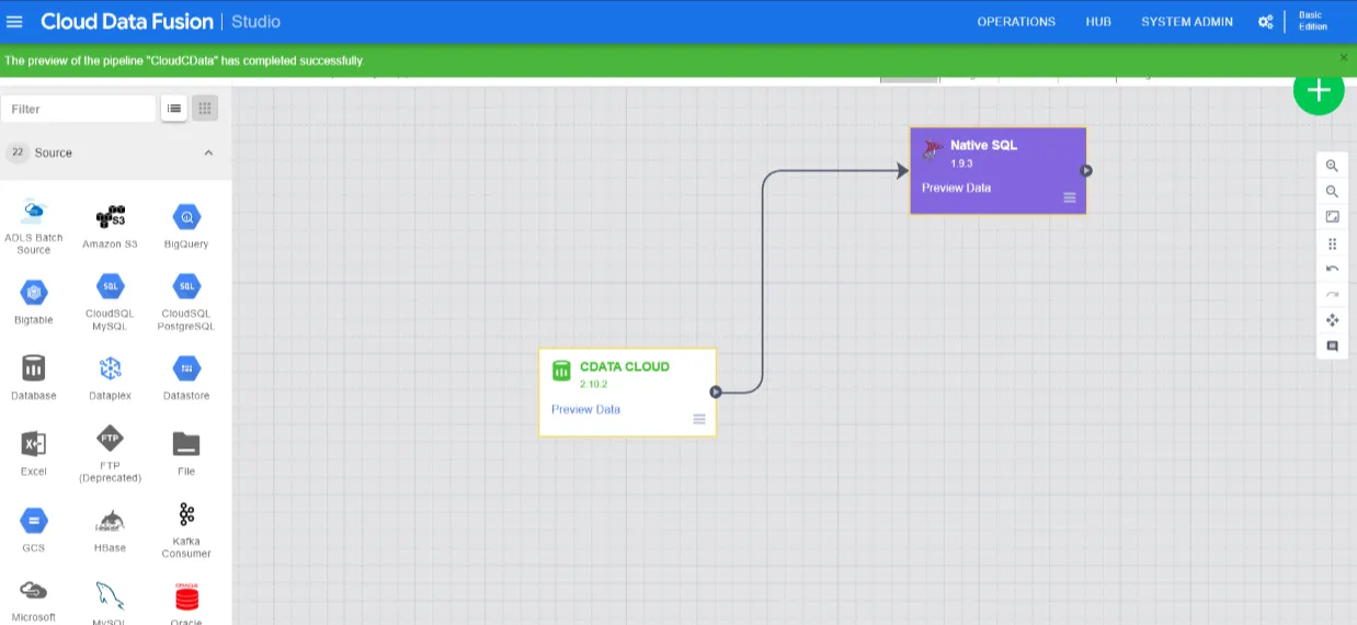 Build and manage the pipeline in the UI